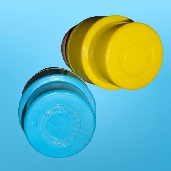 Vintage Fisher Price BIG Little People Sailor Red Wavey Hair Yellow Shirt Boy FP - Picture 8 of 8